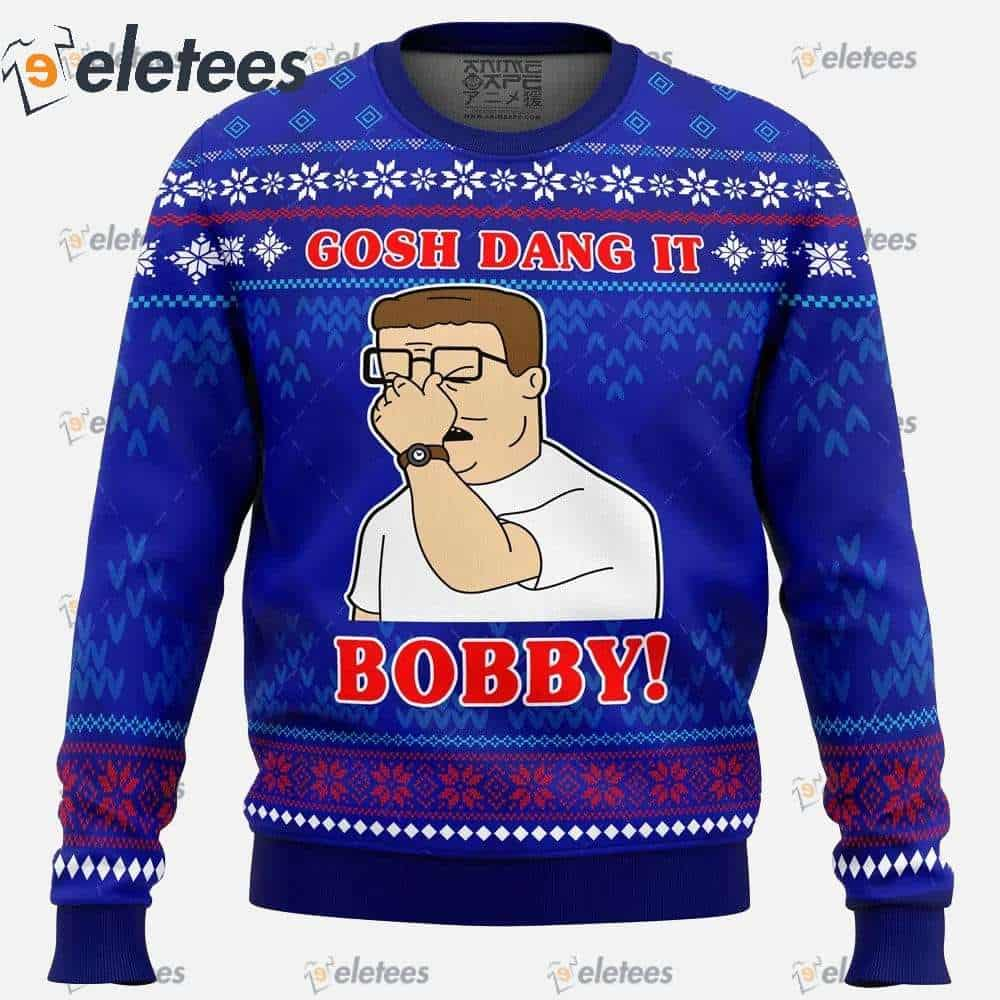 Gosh Dang It Bobby King Of The Hill Ugly Christmas Sweater