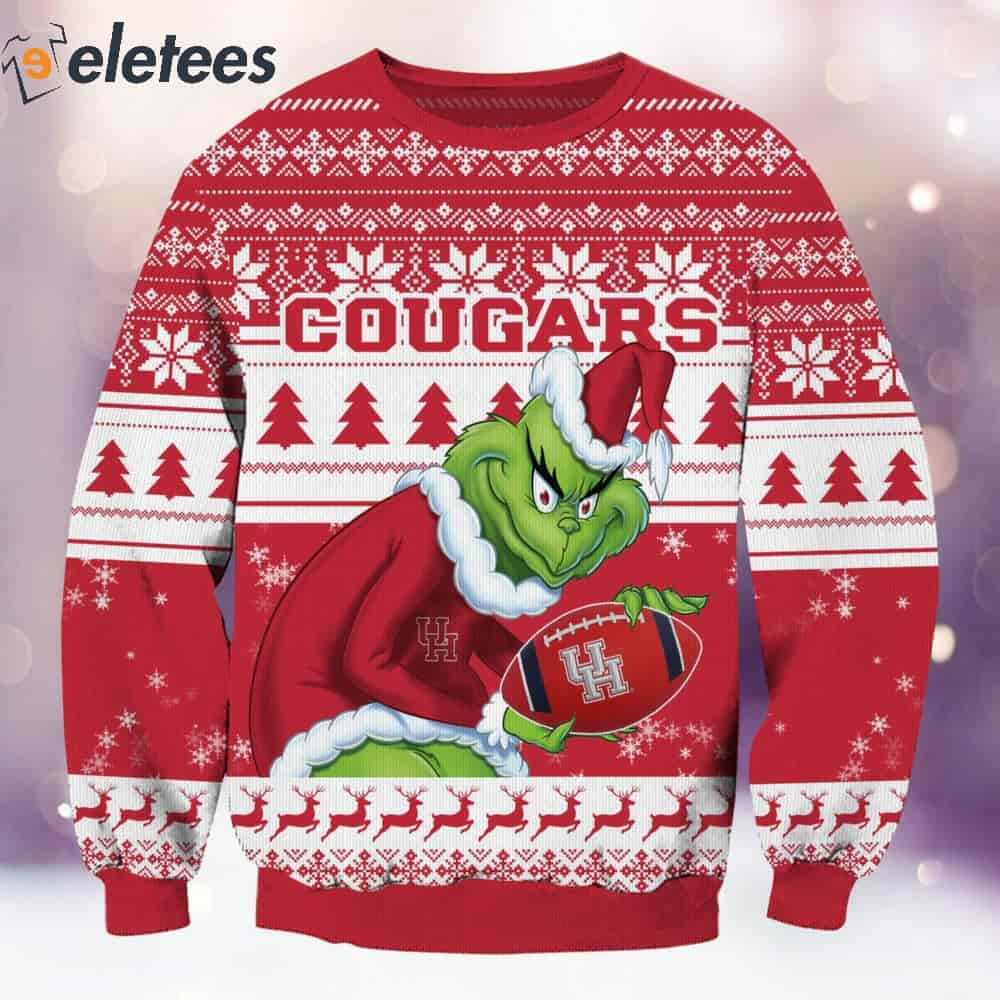 Grnch Cougars Christmas Ugly Sweater