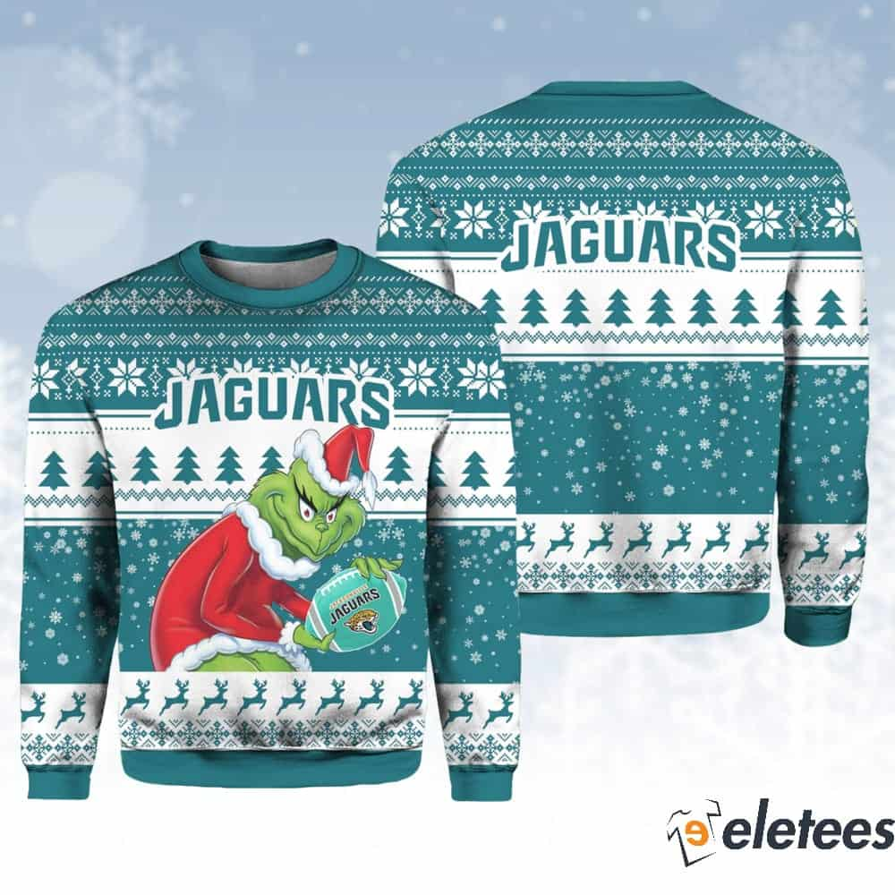 Grnch Jaguars Ugly Christmas Sweater