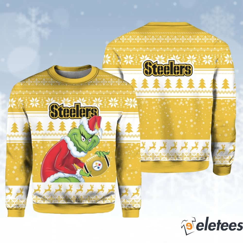 Grnch Steelers Christmas Ugly Sweater