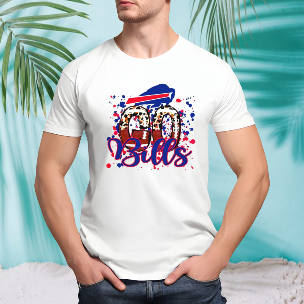 Go Bills leopard pattern football shirt