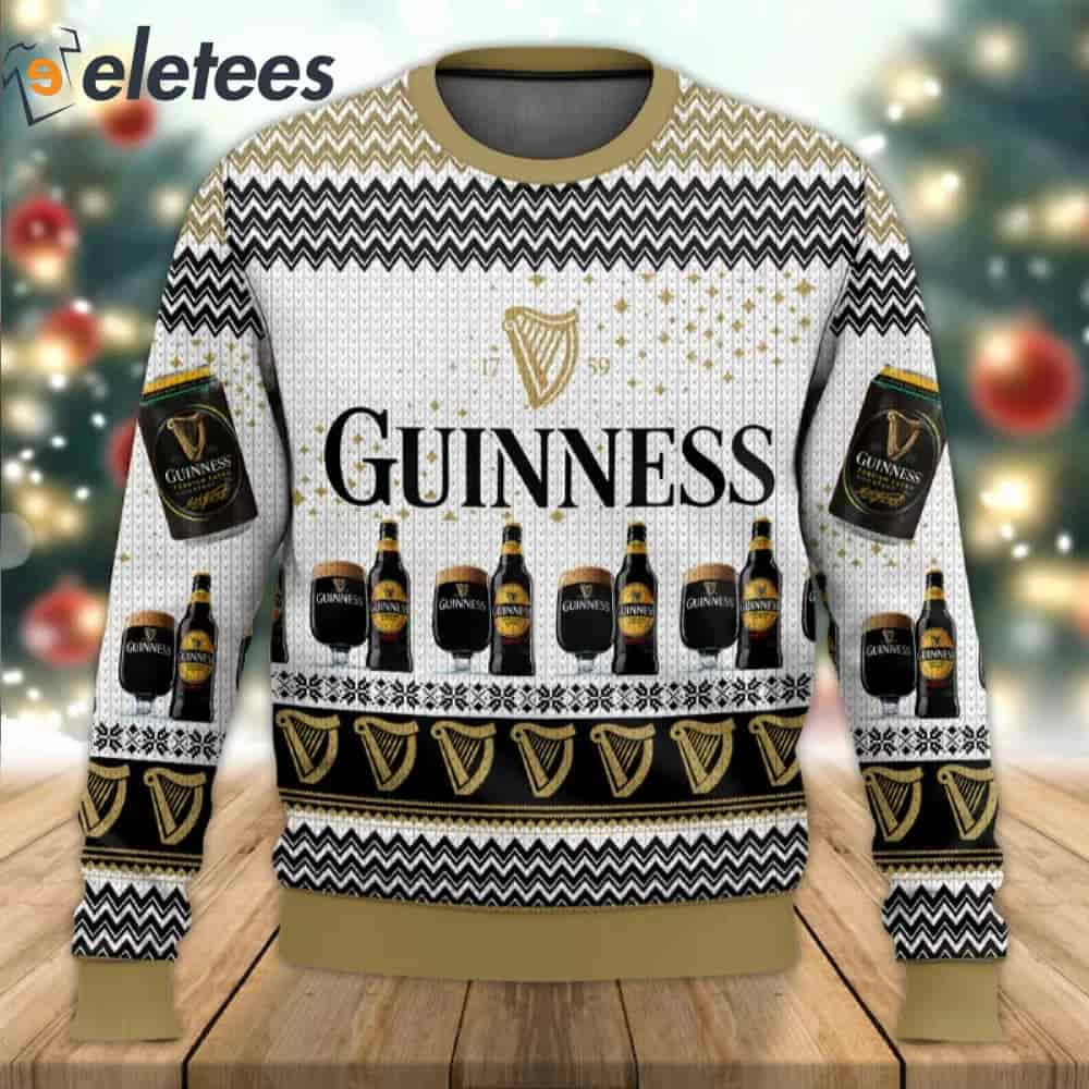 Guinness Beer Ugly Christmas Sweater