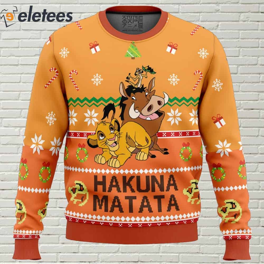 Hakuna Matata Ugly Christmas Sweater