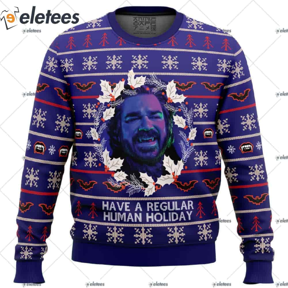 Have A Regular Human Holiday Ugly Christmas Sweater