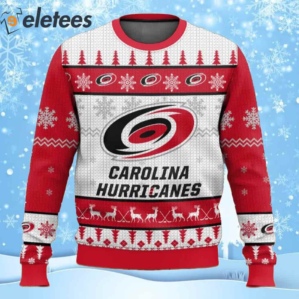 Hurricanes Hockey Ugly Christmas Sweater