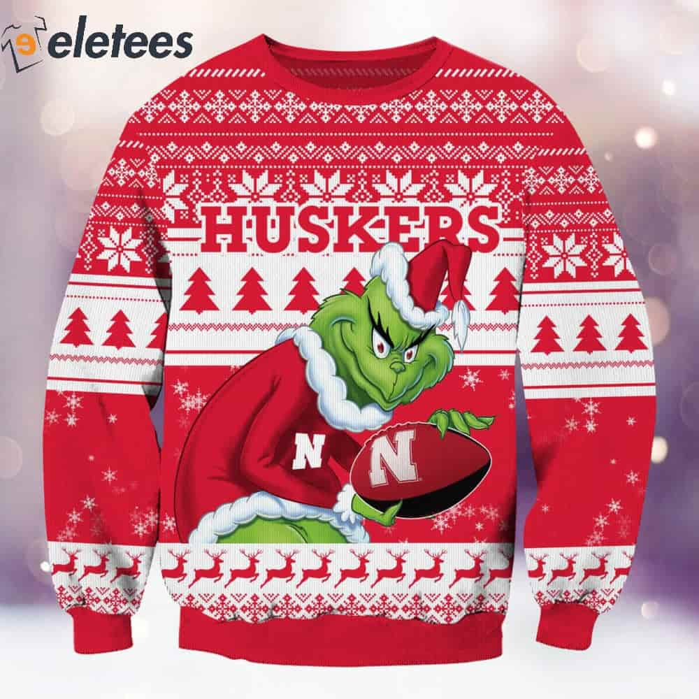 Huskers Grnch Christmas Ugly Sweater