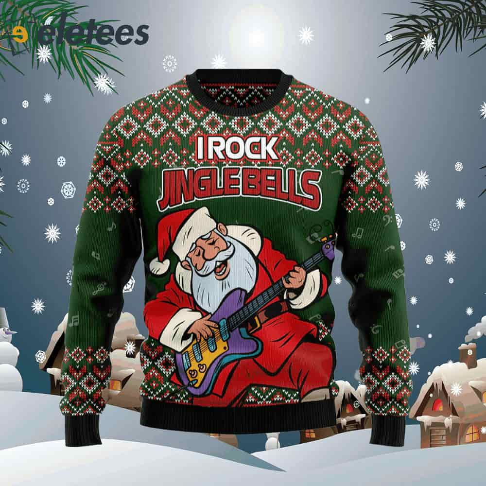 I Rock Jingle Bells Ugly Christmas Sweater