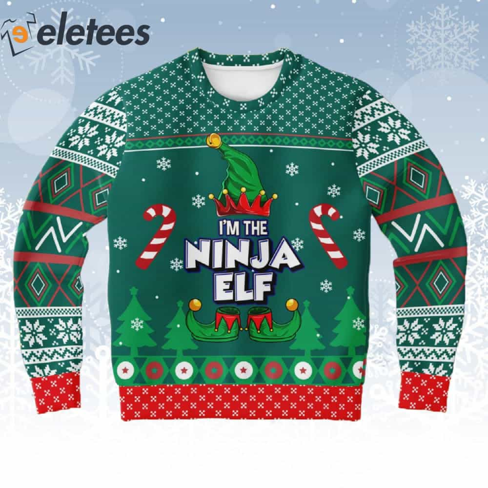 I'm The Ninja Elf Ugly Christmas Sweater