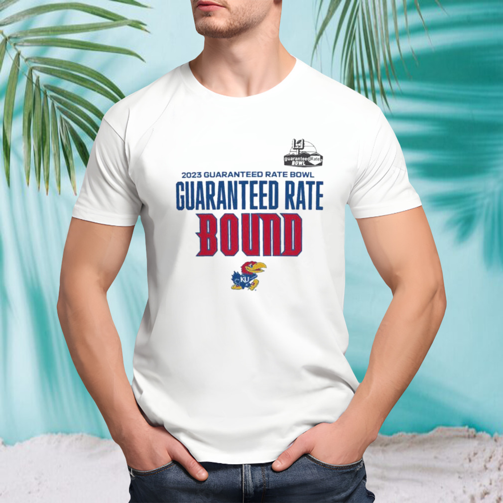 Kansas Jayhawks White 2023 Guaranteed Rate Bowl Bound Shirt