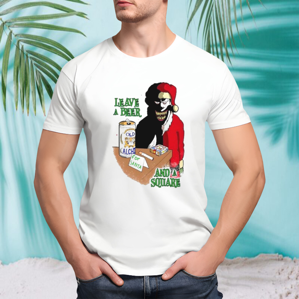 Christmas 2023 Leave a beer for Santa Claus and a square shirt
