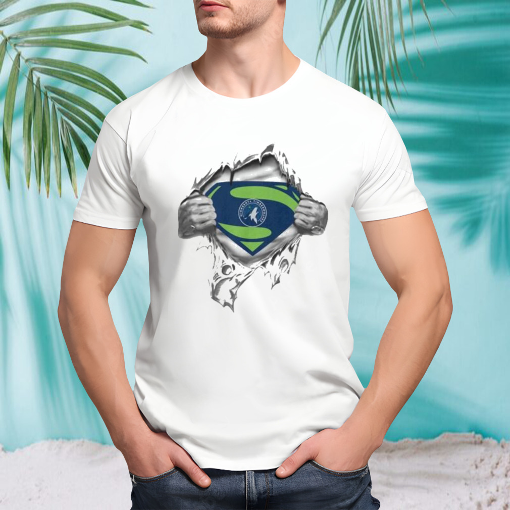 Minnesota Timberwolves Blood Inside Superman Shirt