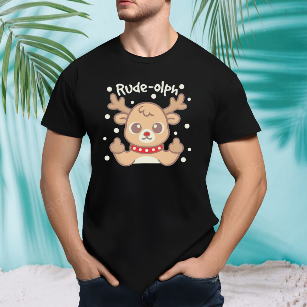 Reindeer rude olph Christmas shirt