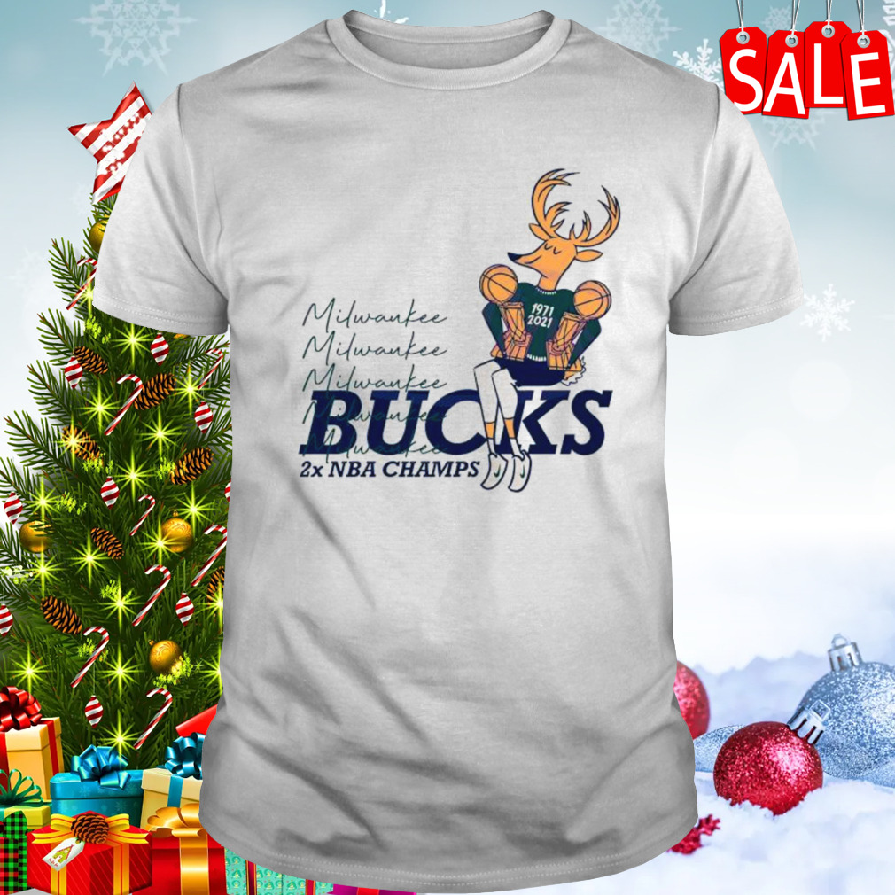 Bango Milwaukee Bucks 2x Nba Champs Vintage T-shirt