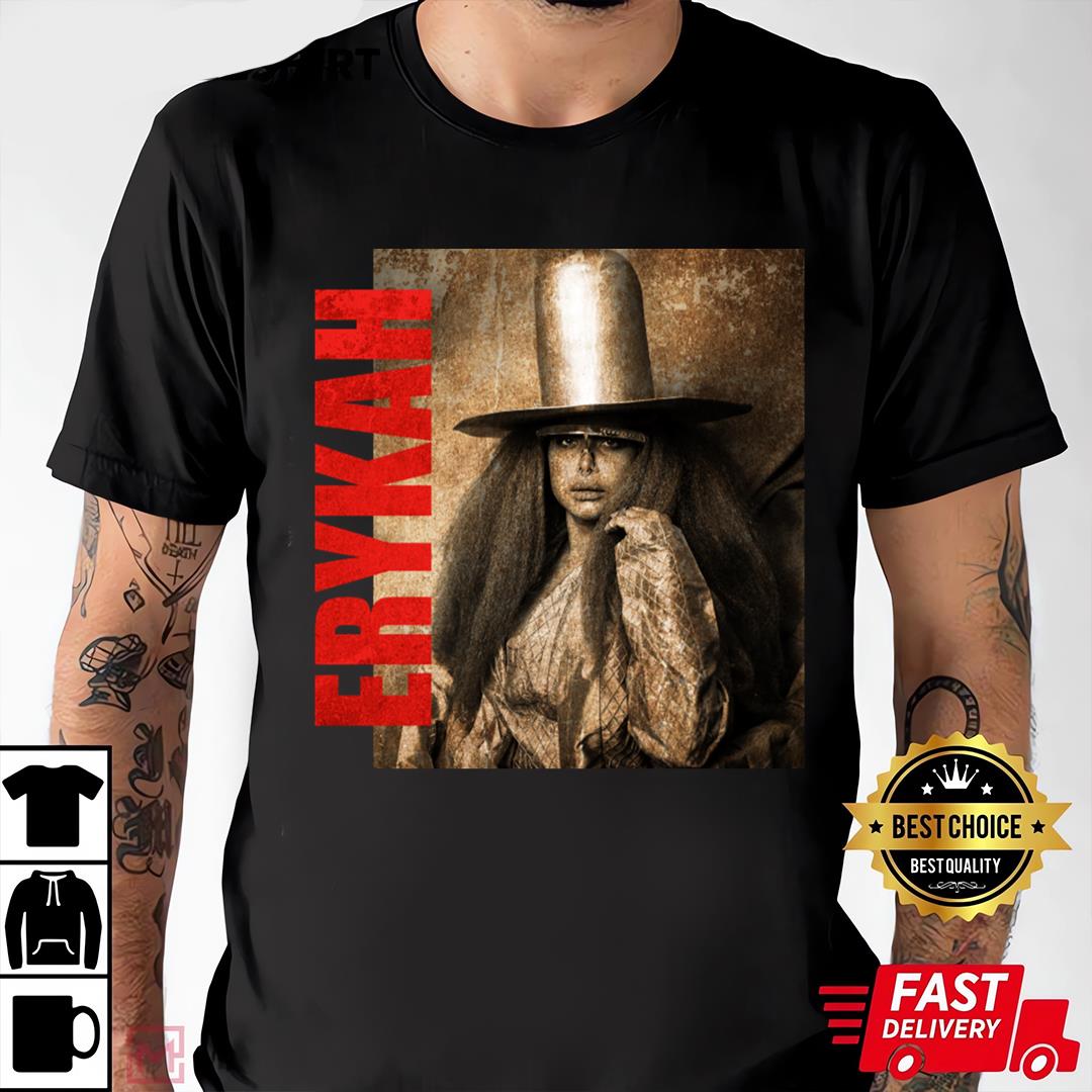 Erykah Badu Retro Aesthetic Fan Art T-Shirt