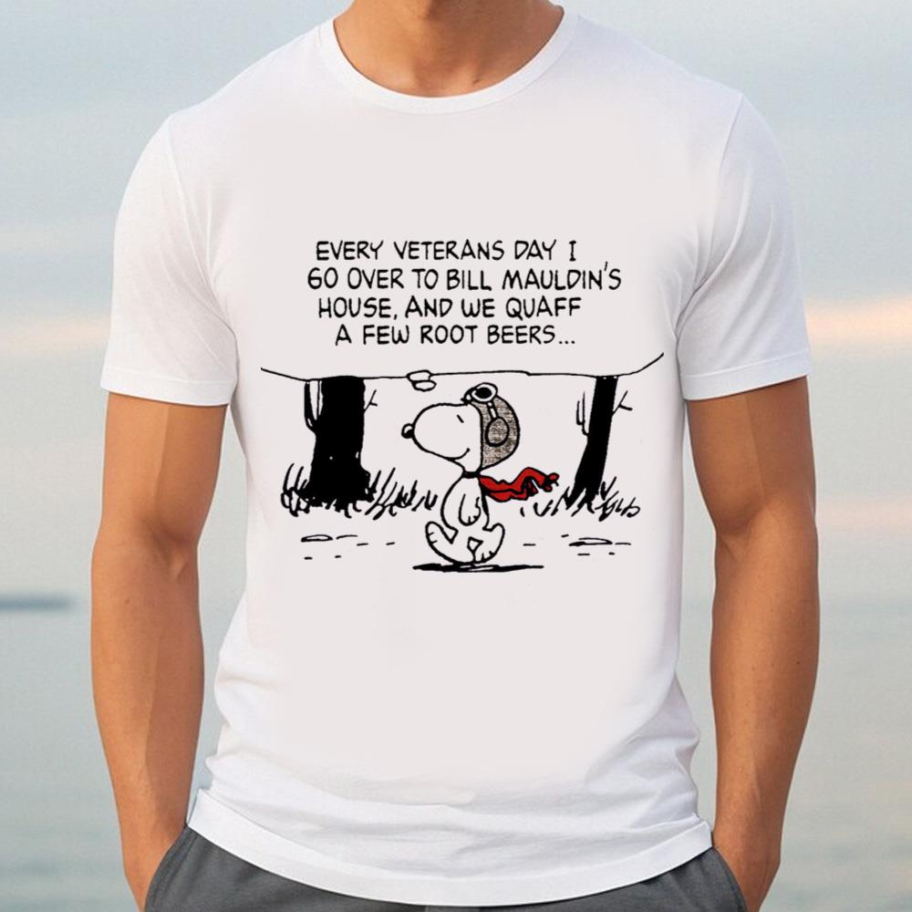 Every Veterans Day I 60 Over To Bill Shirt, Snoopy Memorial Day Shirt