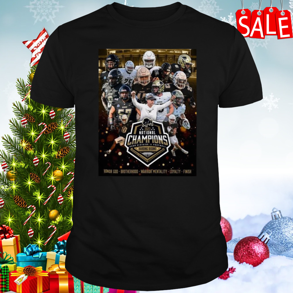 Harding Bison Win The National Champions Ncaa Division Ii Football 2023 T-shirt
