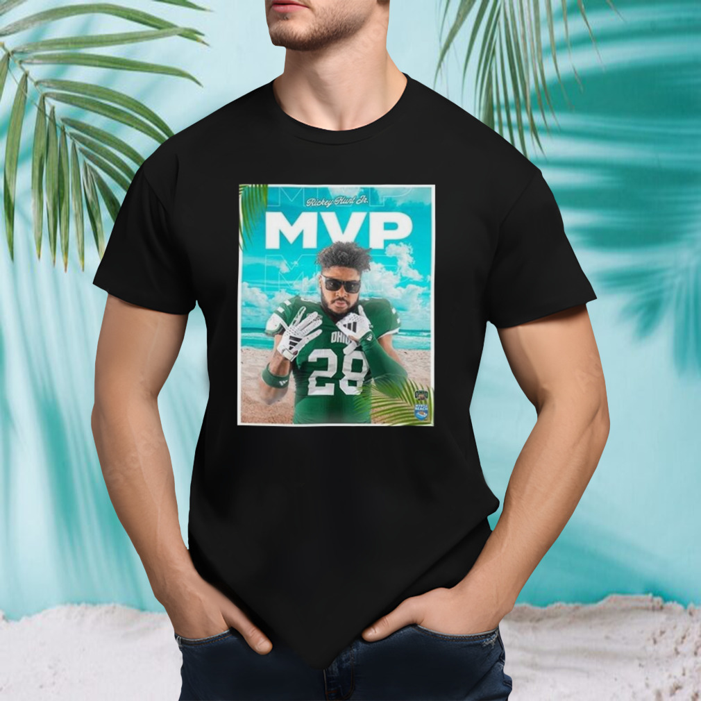 Ohio Bobcats Football Mvp Is Rickey Hunt Jr Congratulations To Champions Of Myrtle Beach Bowl Season 2023-2024 T-shirt