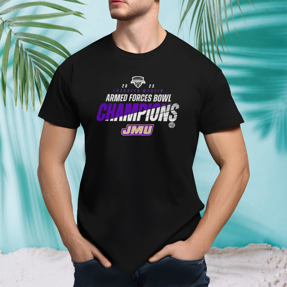 James Madison Dukes Champions 2023 Armed Forces Bowl T-Shirt
