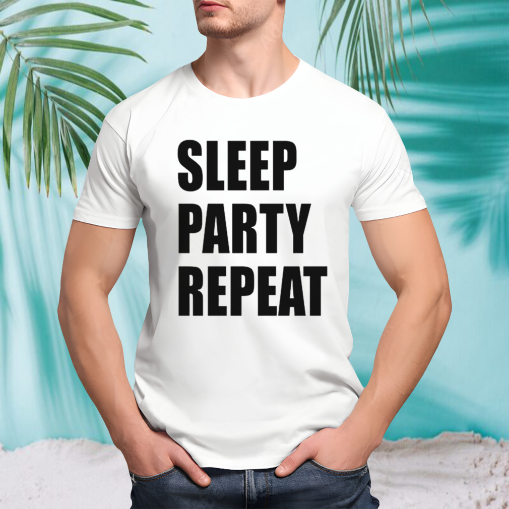 Sleep party repeat shirt