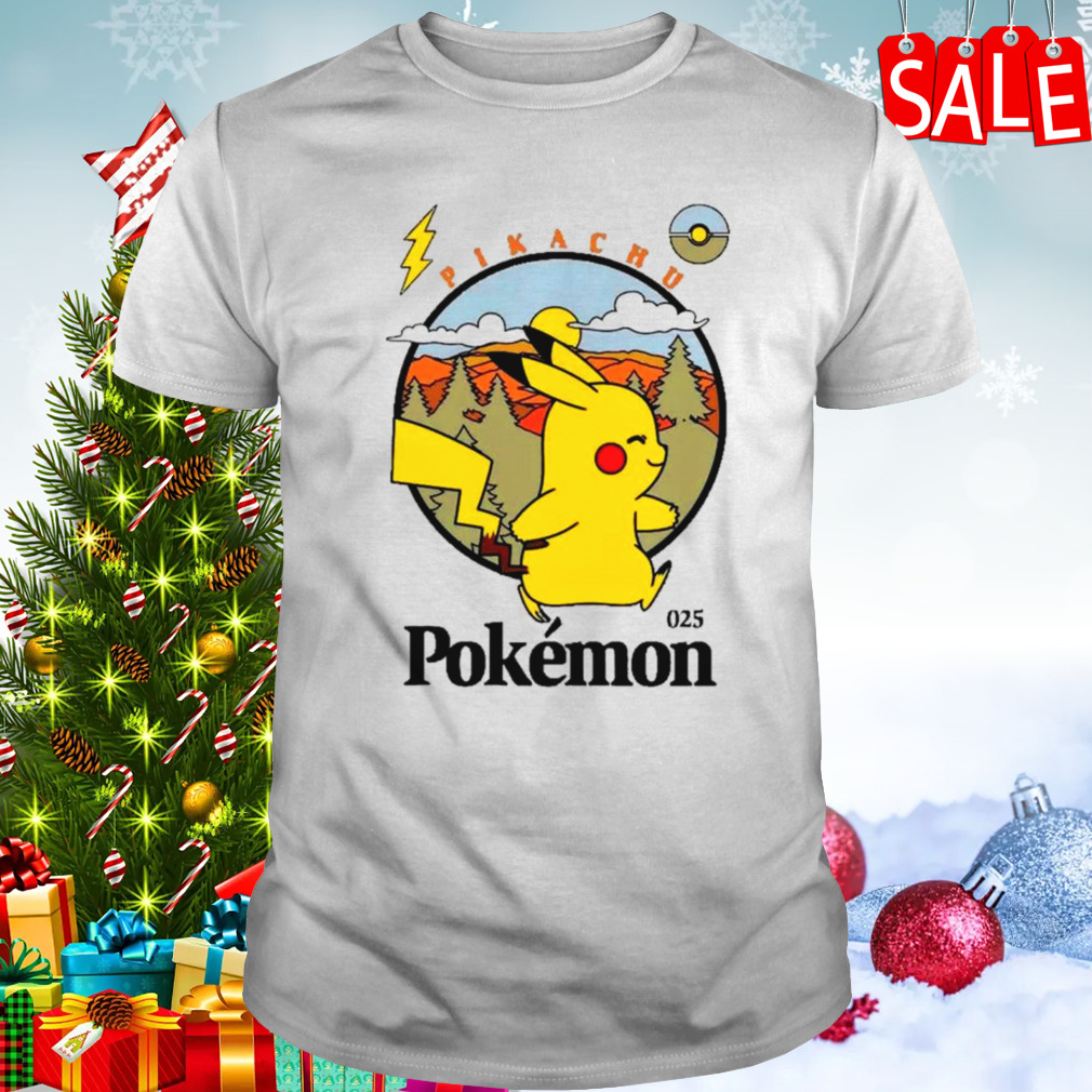 Pokemon Pikachu Camp Badge shirt