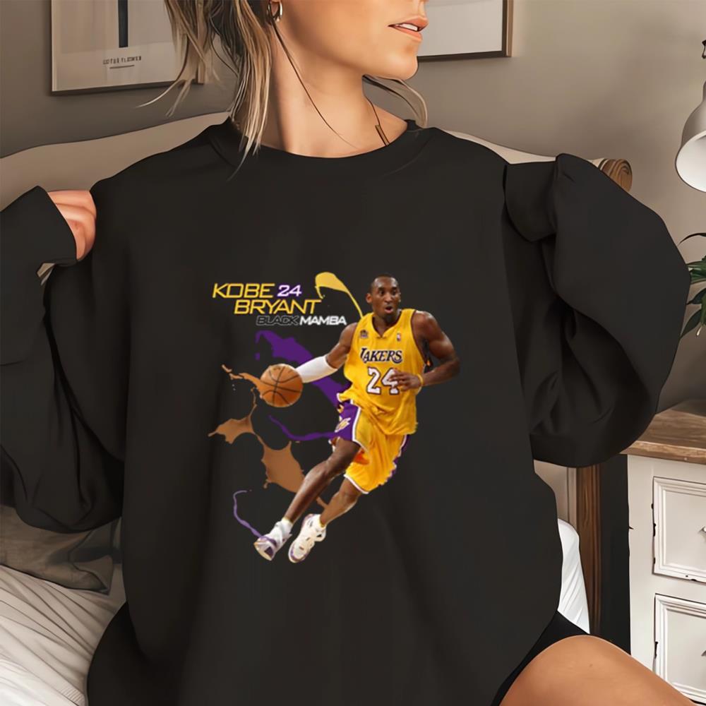 Kobe bryant black on sale mamba t shirt