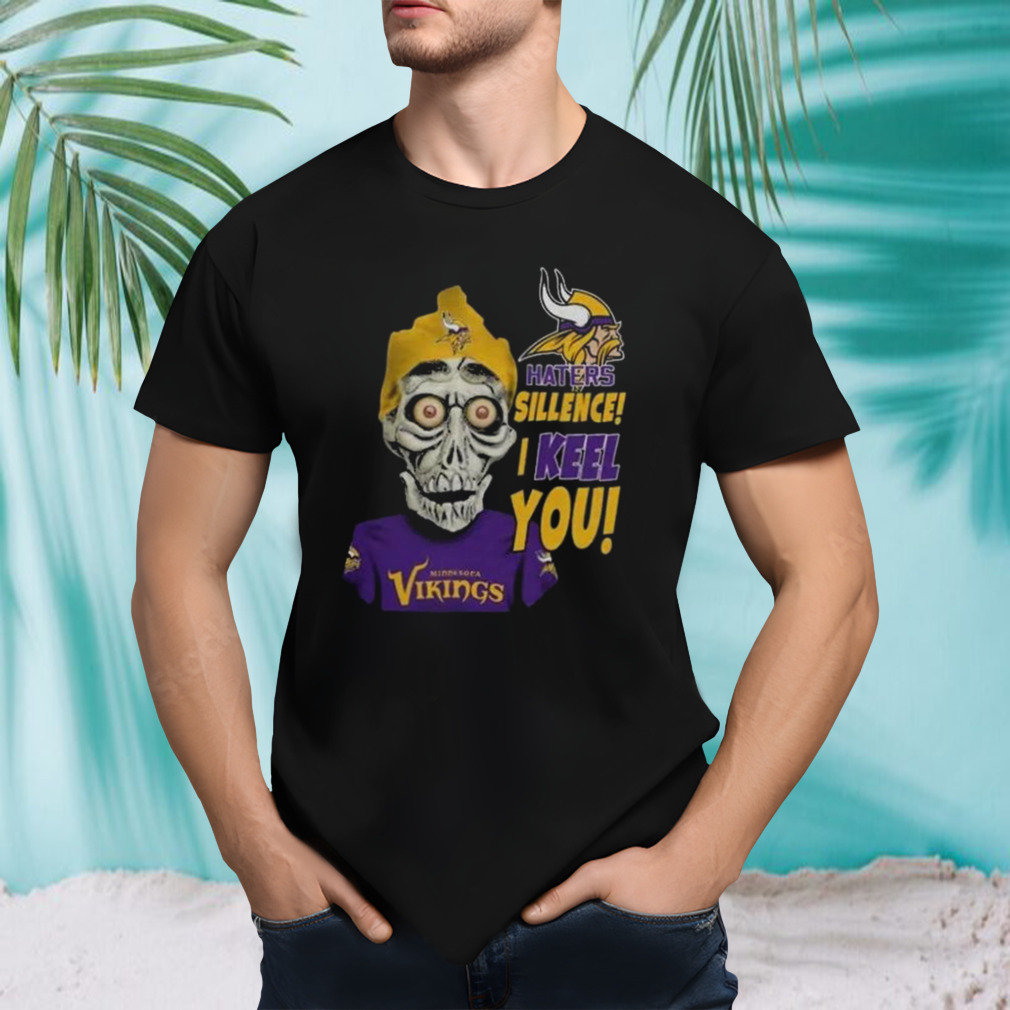 Jeff Dunham Minnesota Vikings Haters Silence I Keel You Logo Shirt