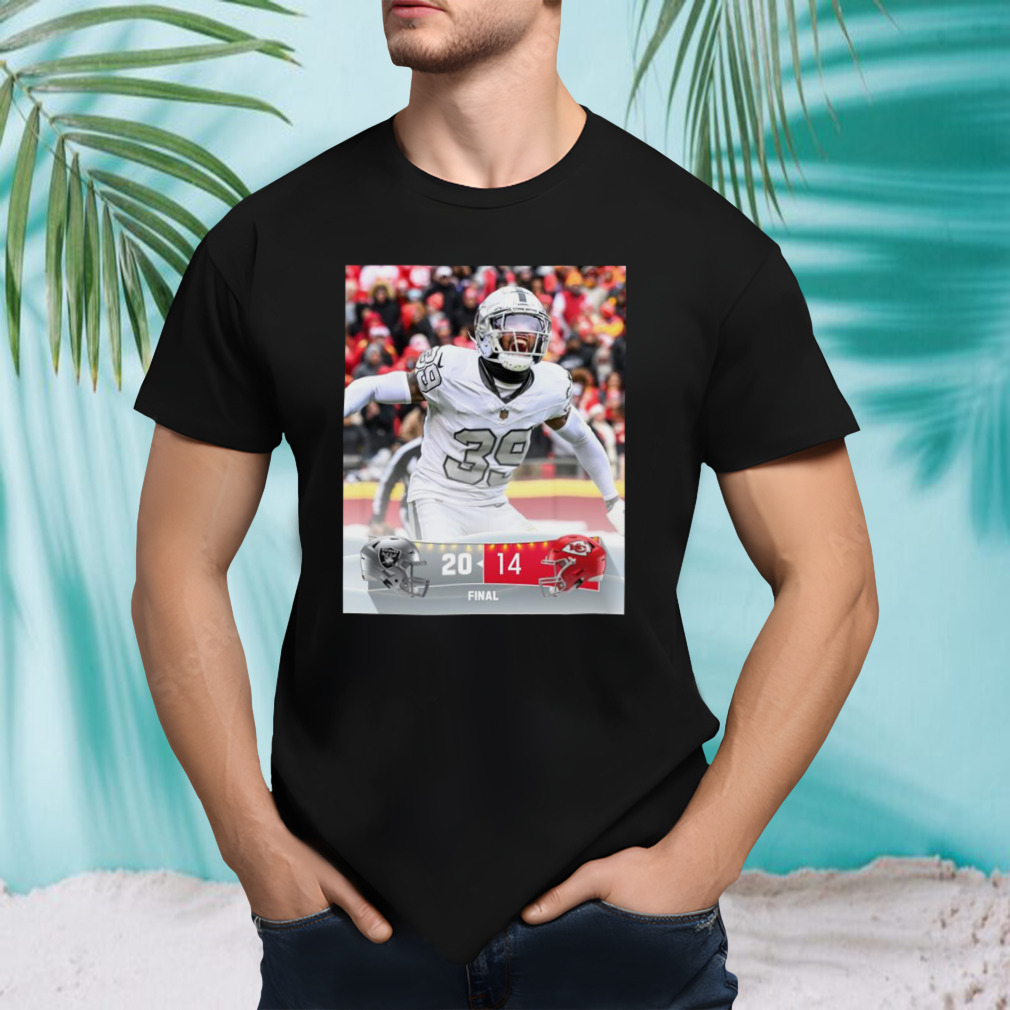 Las Vegas Raider Win 20 14 Kansas City Chiefs 2023 Christmas Game Final Score Shirt
