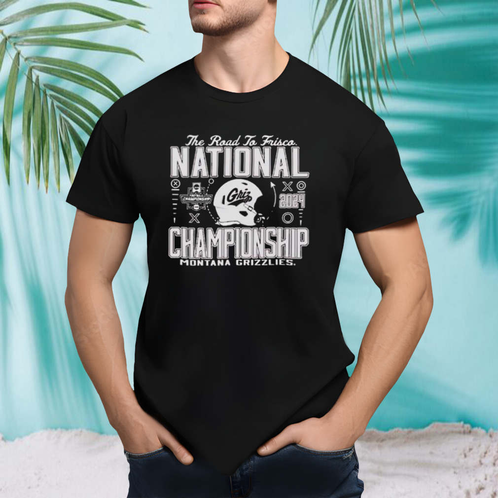 Montana Grizzlies Football 2024 National Championship The Road To Frisco T-shirt