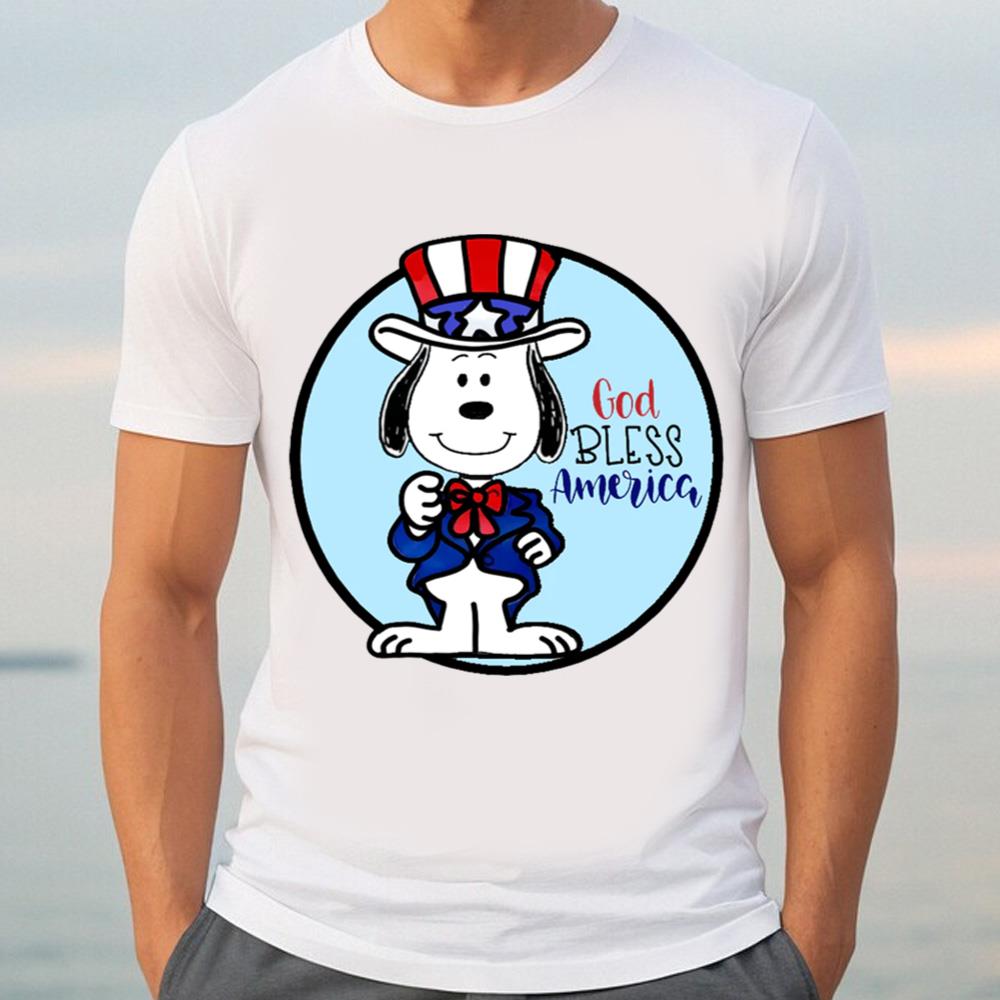 God Bless America Shirt, Snoopy Memorial Day Shirt