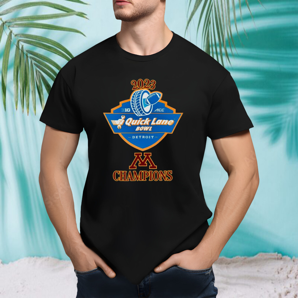 Minnesota Golden Gophers football 2023 Quick Lane Bowl Champions shirt