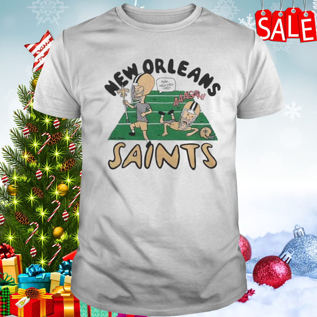 Beavis And Butt-head X New Orleans Saints Yeah Heh-heh-heh T-shirt