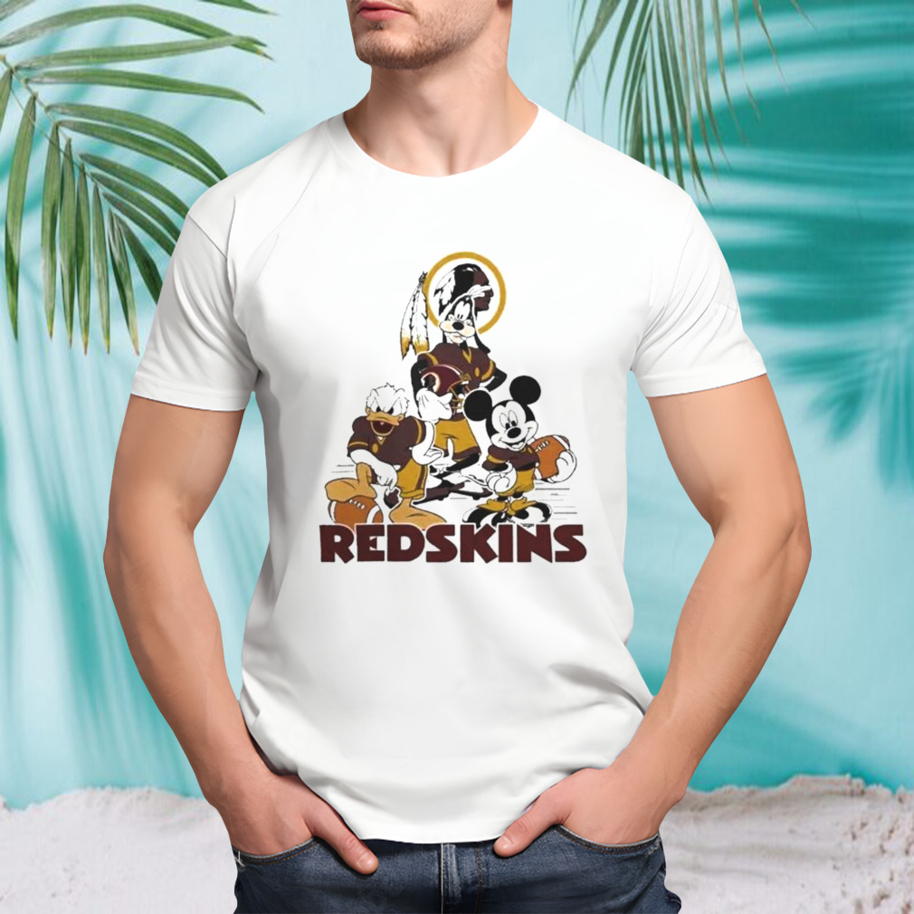 Gangster Mickey Mouse Nfl Washington Redskins Football Players Logo Shirt