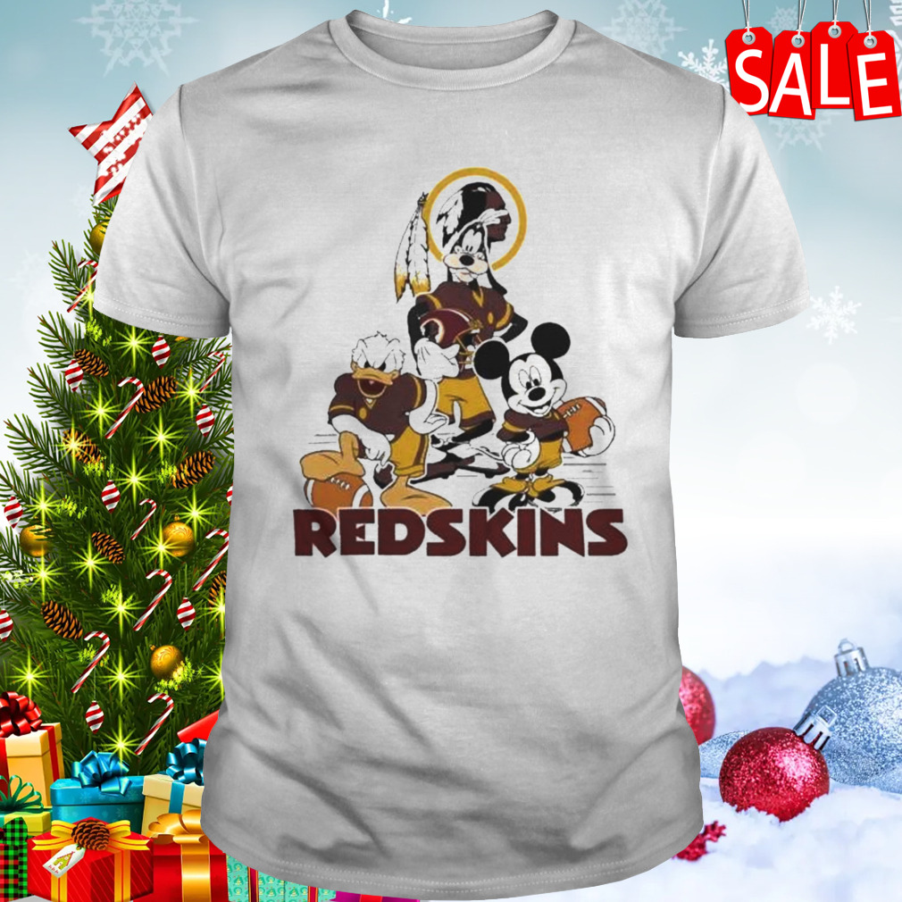 Gangster Mickey Mouse Nfl Washington Redskins Football Players Logo Shirt