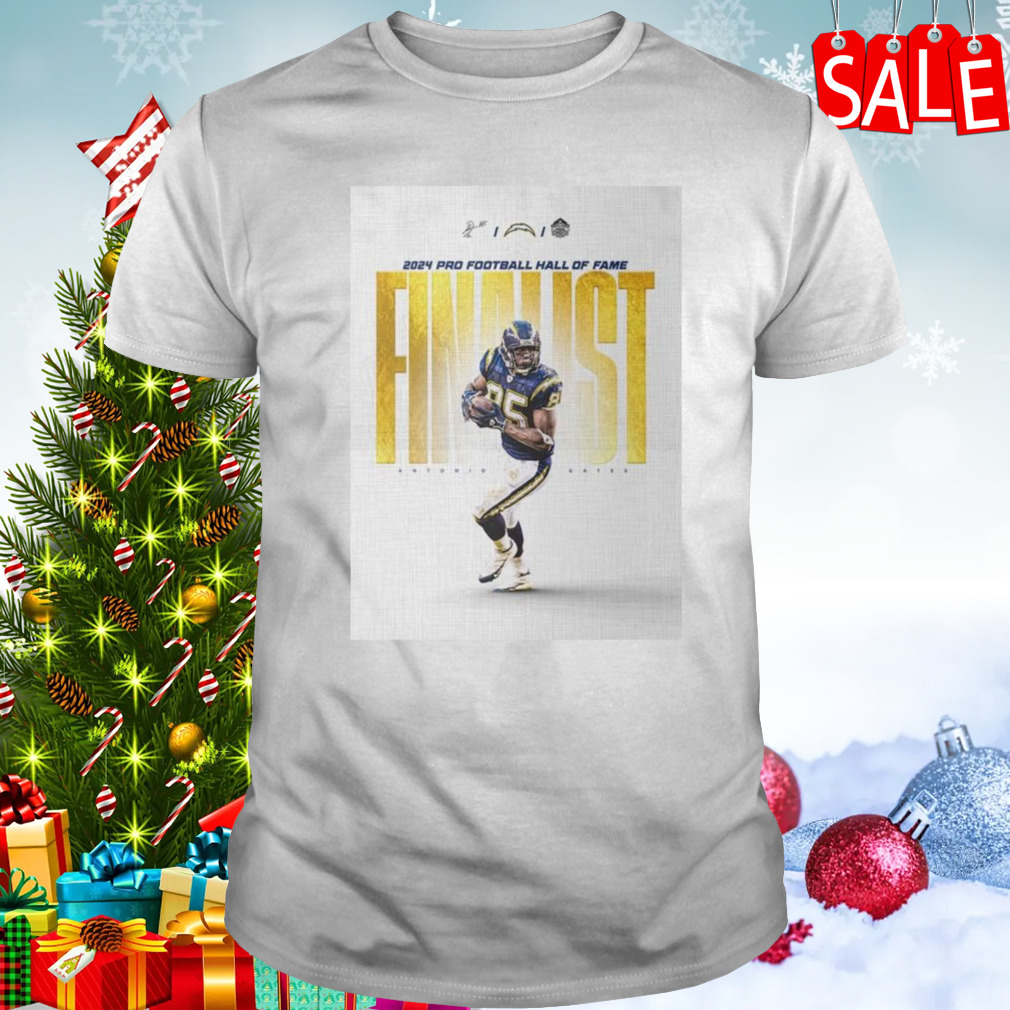 Los Angeles Chargers Antonio Gates 2024 Pro Football Hall Of Fame Finalist T-shirt