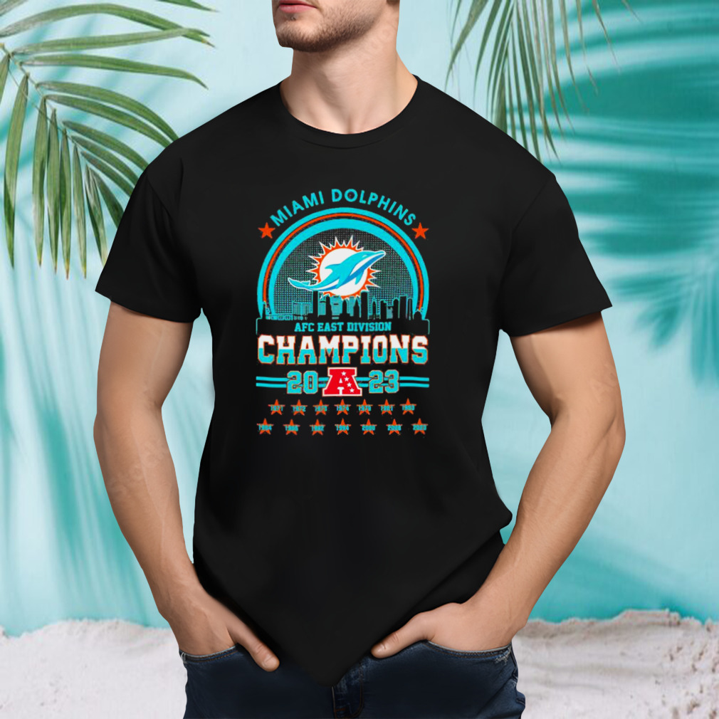 Miami Dolphins AFC East Champions 2023 Skyline Shirt