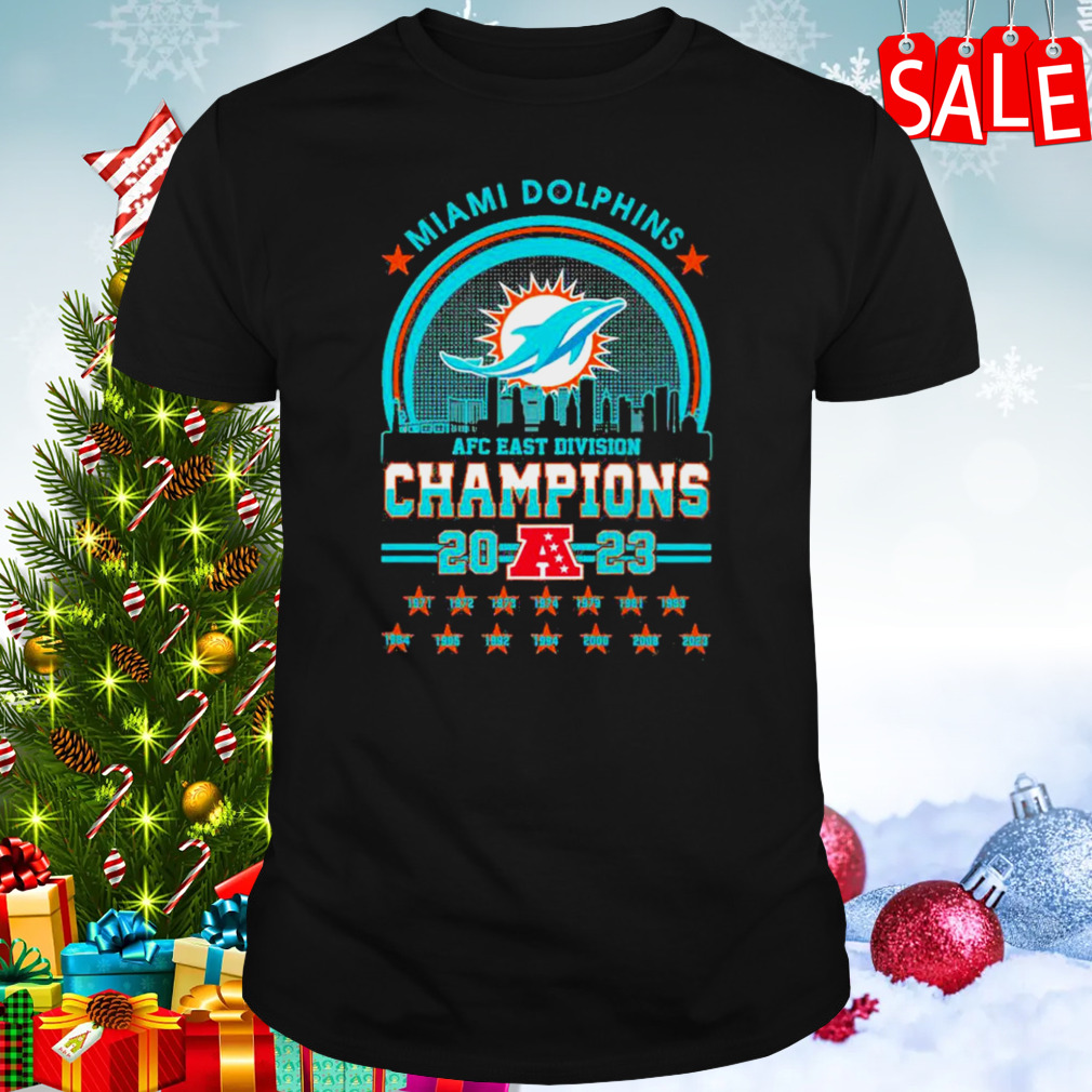 Miami Dolphins AFC East Champions 2023 Skyline Shirt