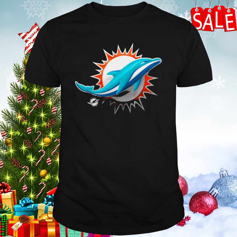 Miami Dolphins Midnight Mascot Retro T-Shirt