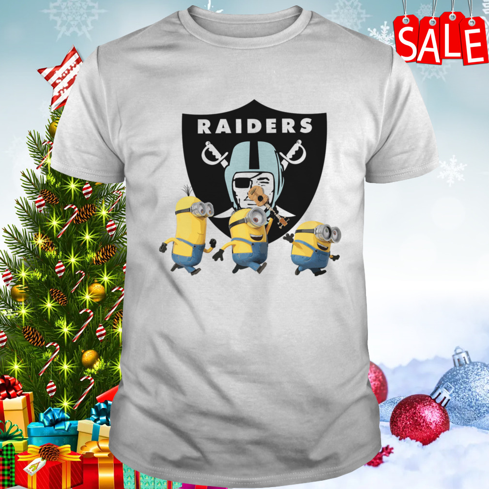 Minions Team Las Vegas Raiders Football Nfl Logo Shirt