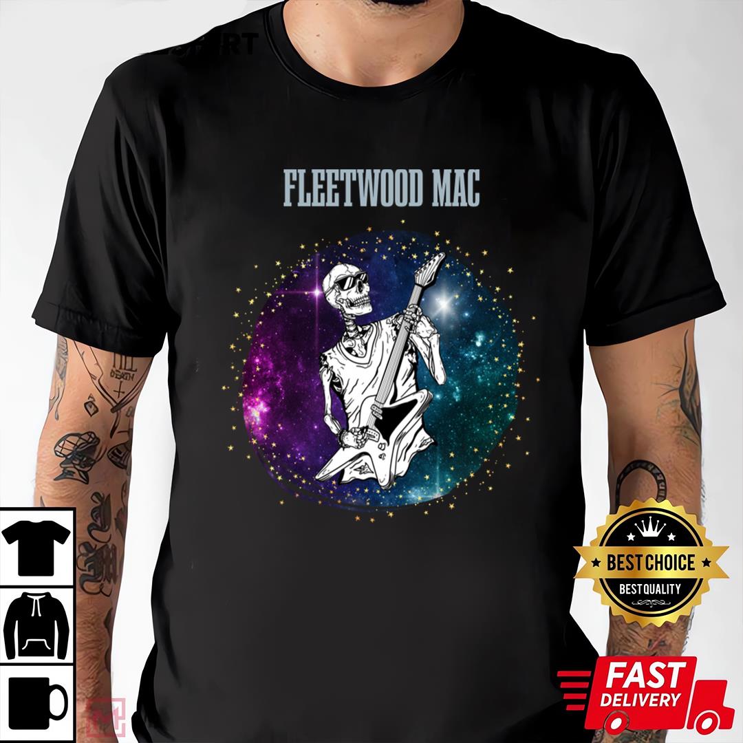 Guitar In Galaxy Fleetwood T-shirt