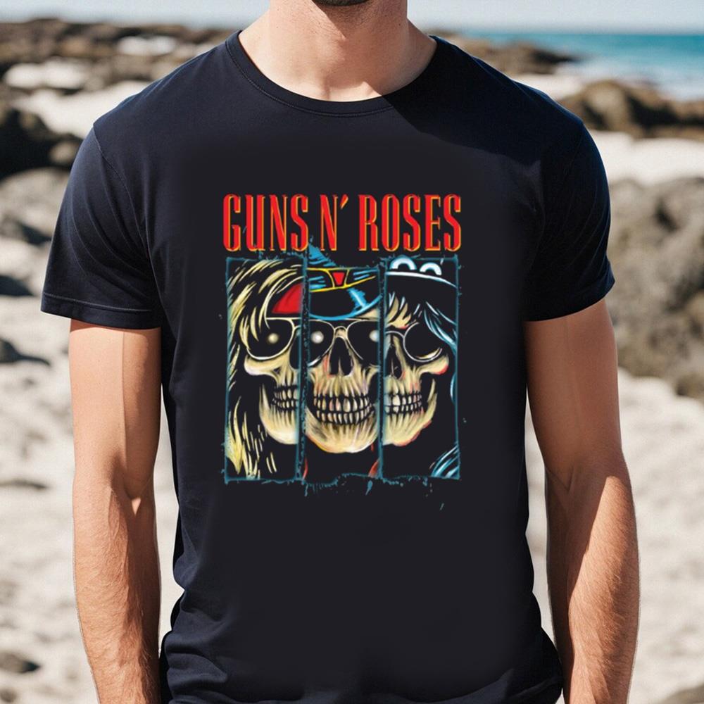 Guns N' Roses Skeleton Bars Girls T-Shirt