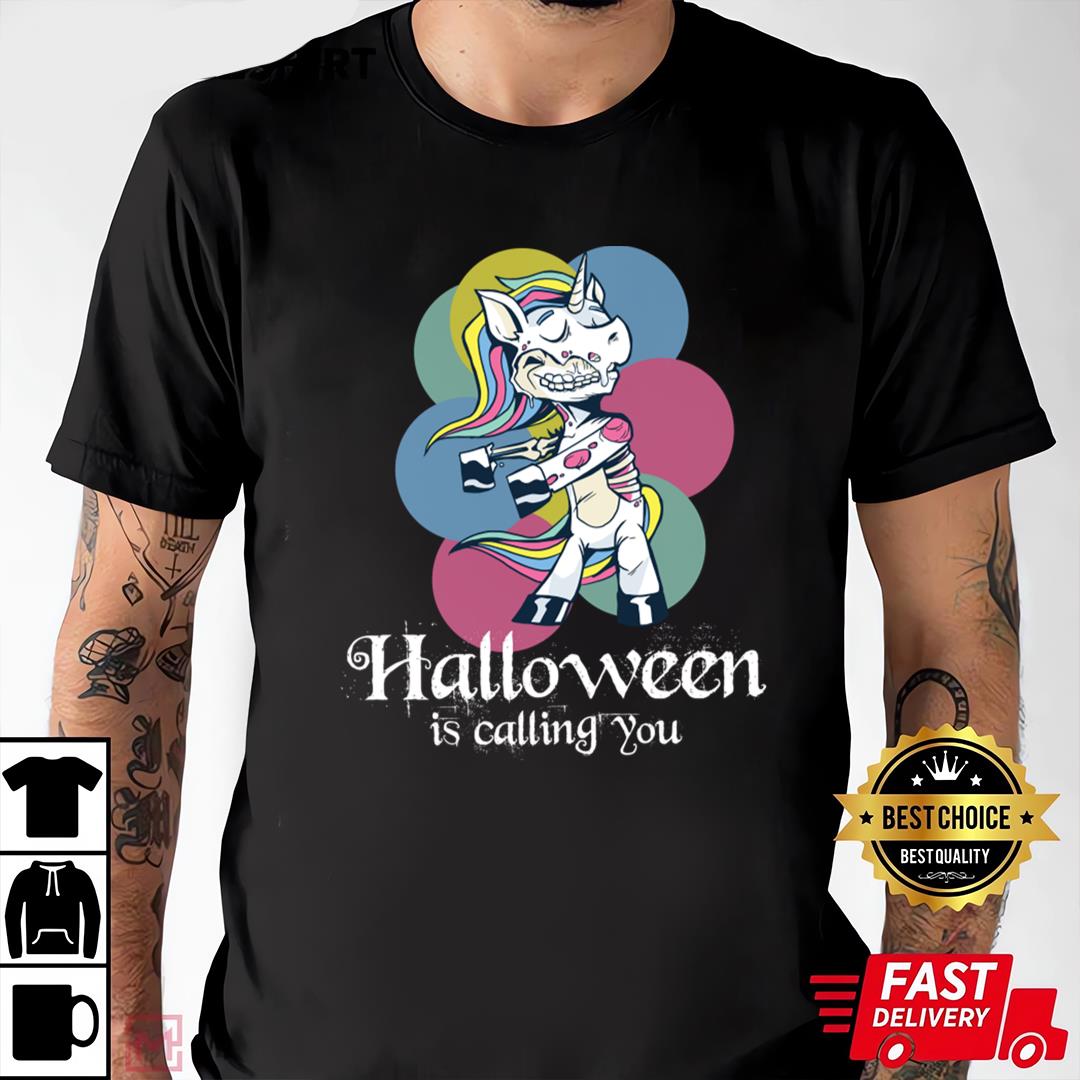 Halloween Dancing Rainbow Unicorn Dance T-Shirt