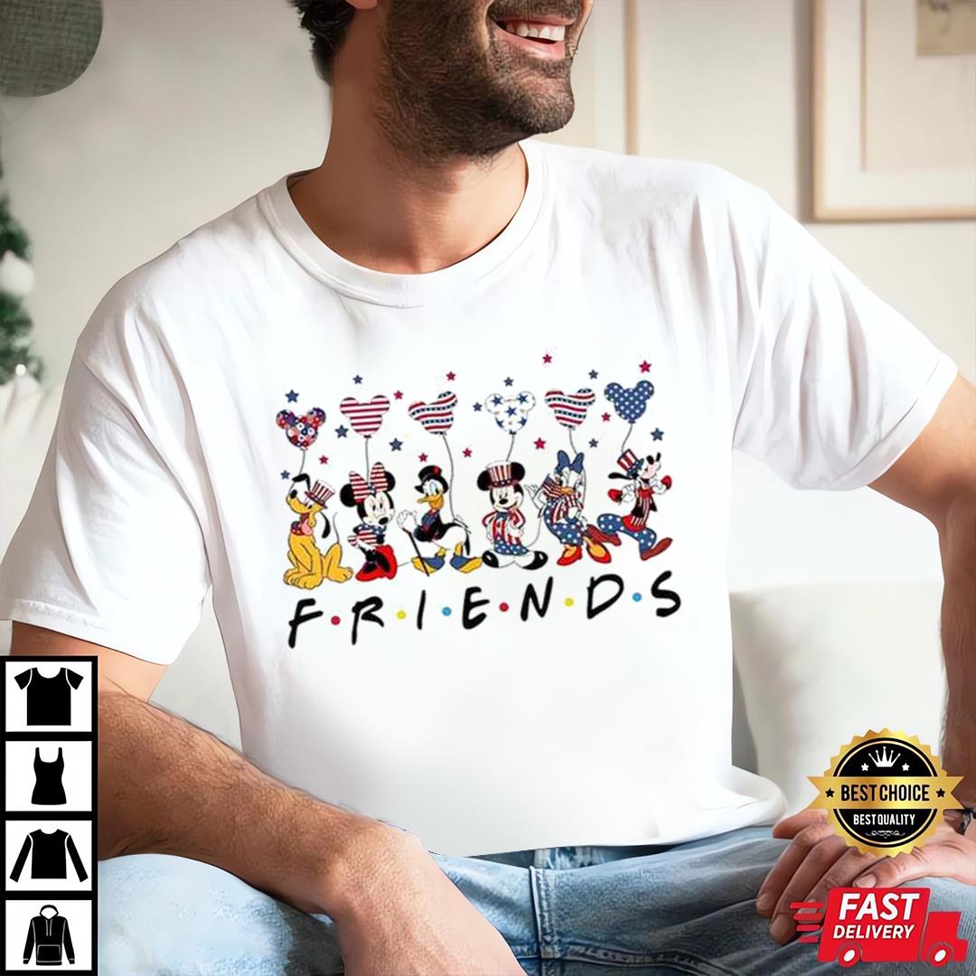 Happy Disney 4th Of July Shirt, Mickey And Friends Patriotic Disney Gift For Fans