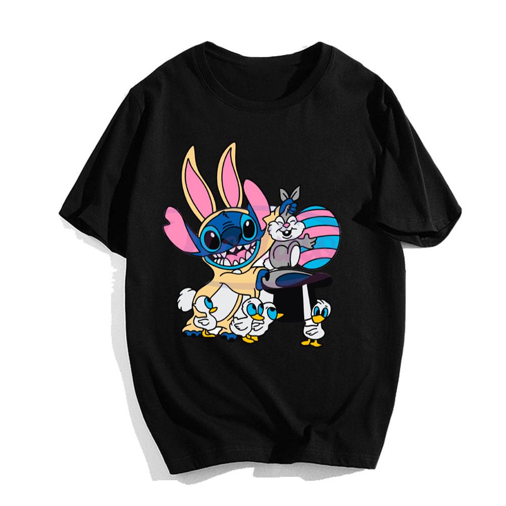 Happy Easter Day Bunny Stitch Easter T-Shirt