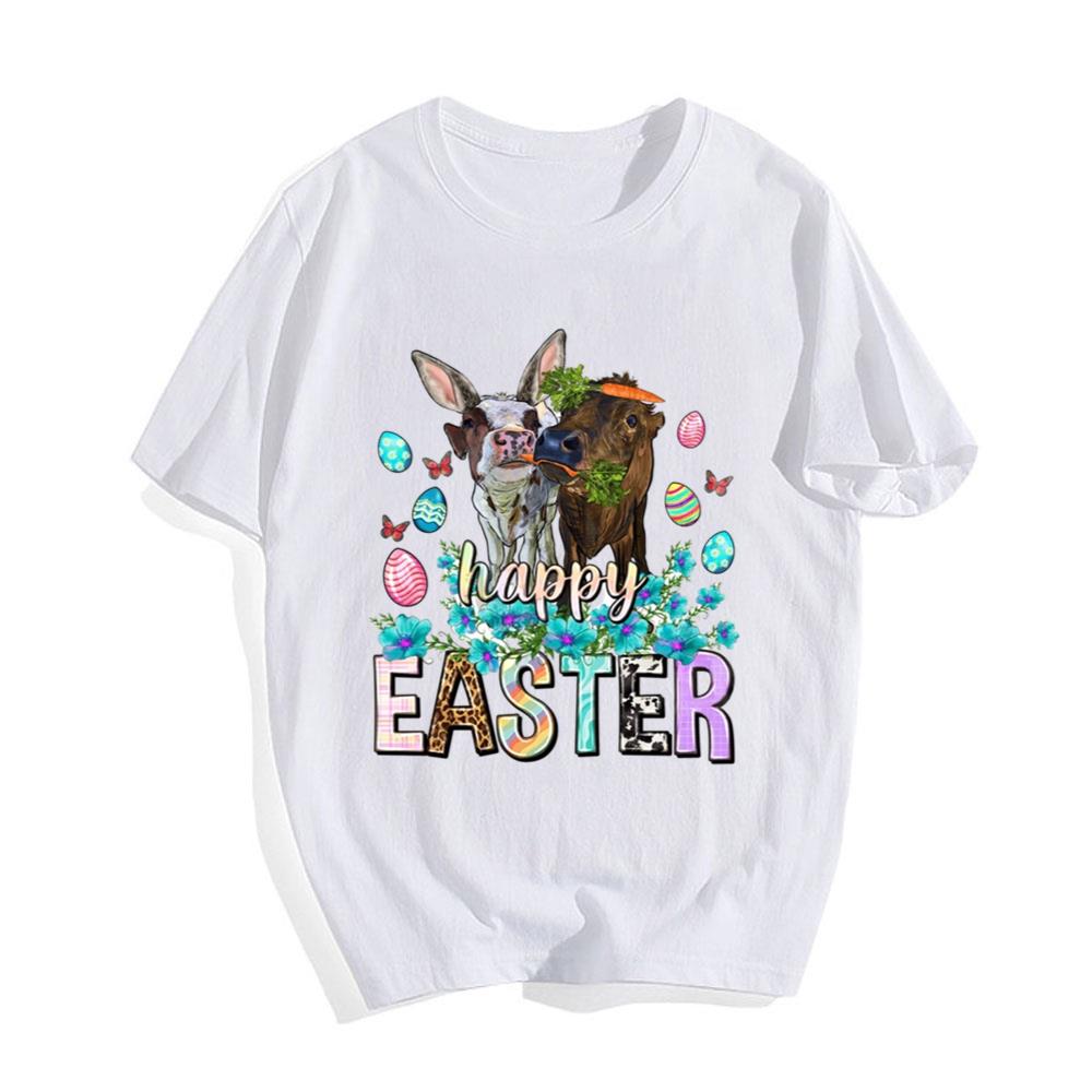 Happy Easter Heifers Easter Animal Easter Day T-shirt