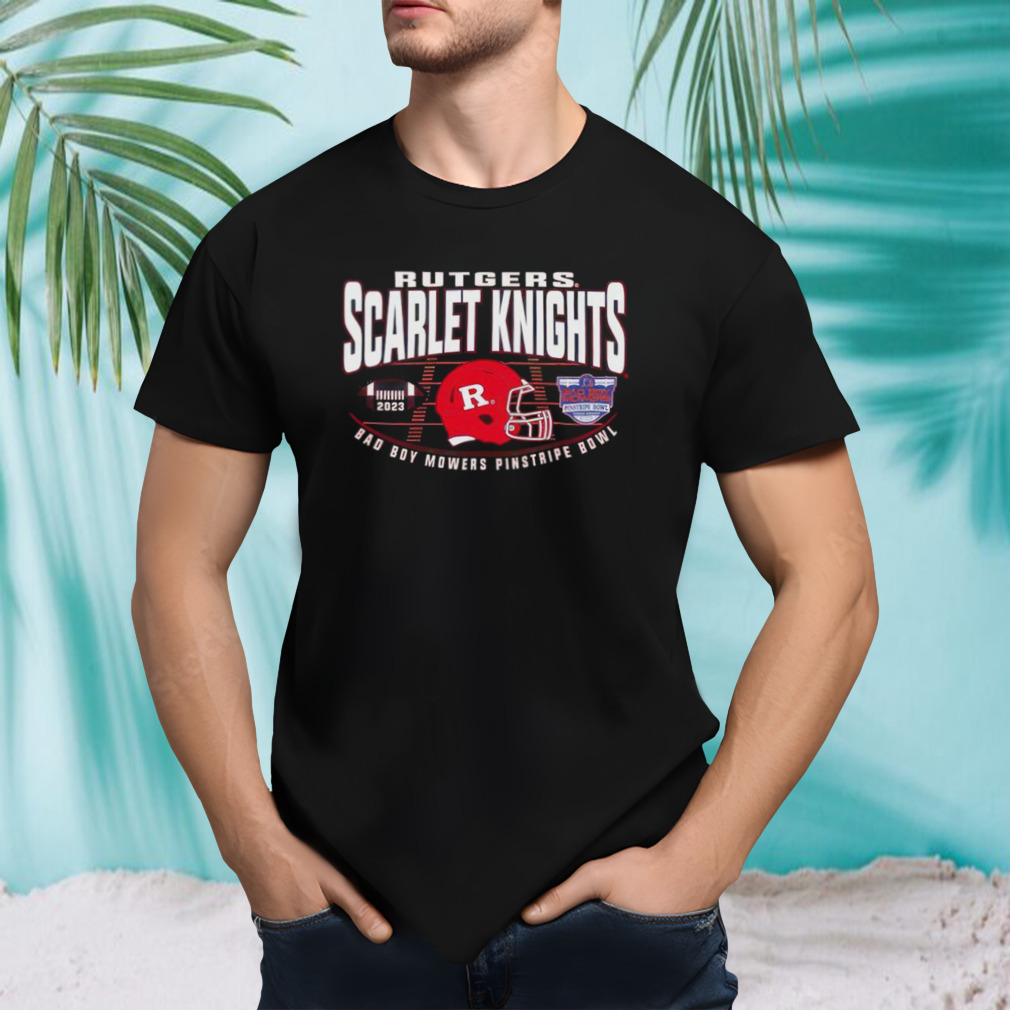 Rutgers Scarlet Knights Football 2023 Bad Boy Mowers Pinstripe Bowl Champions Shirt