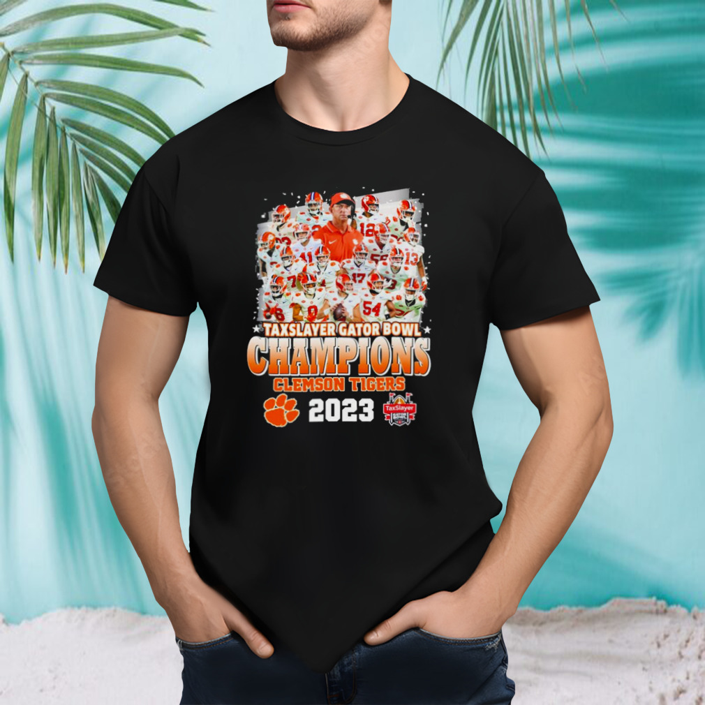 Clemson tigers taxslayer gator bowl champions 2023 shirt