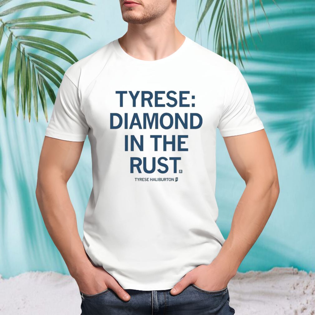 Tyrese haliburton diamond in the rust shirt