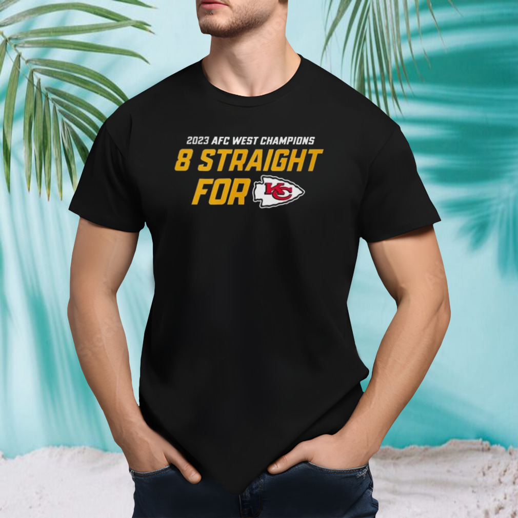2023 AFC West Champions 8 Straight For Kansas City Chiefs T-Shirt