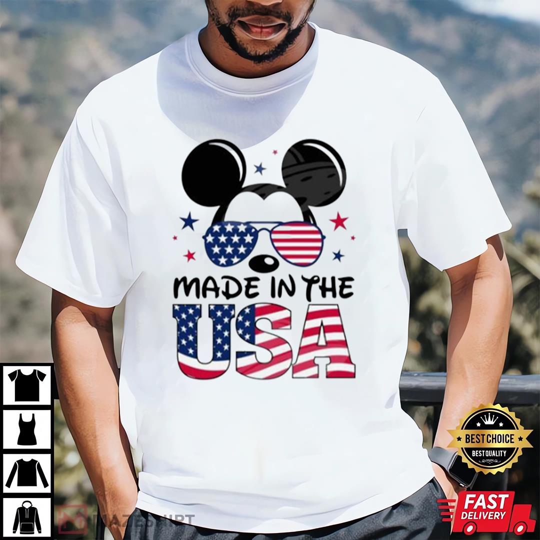 Happy Fourth Of JuLy, Disney Mickey Mouse Made In The USA Shirt