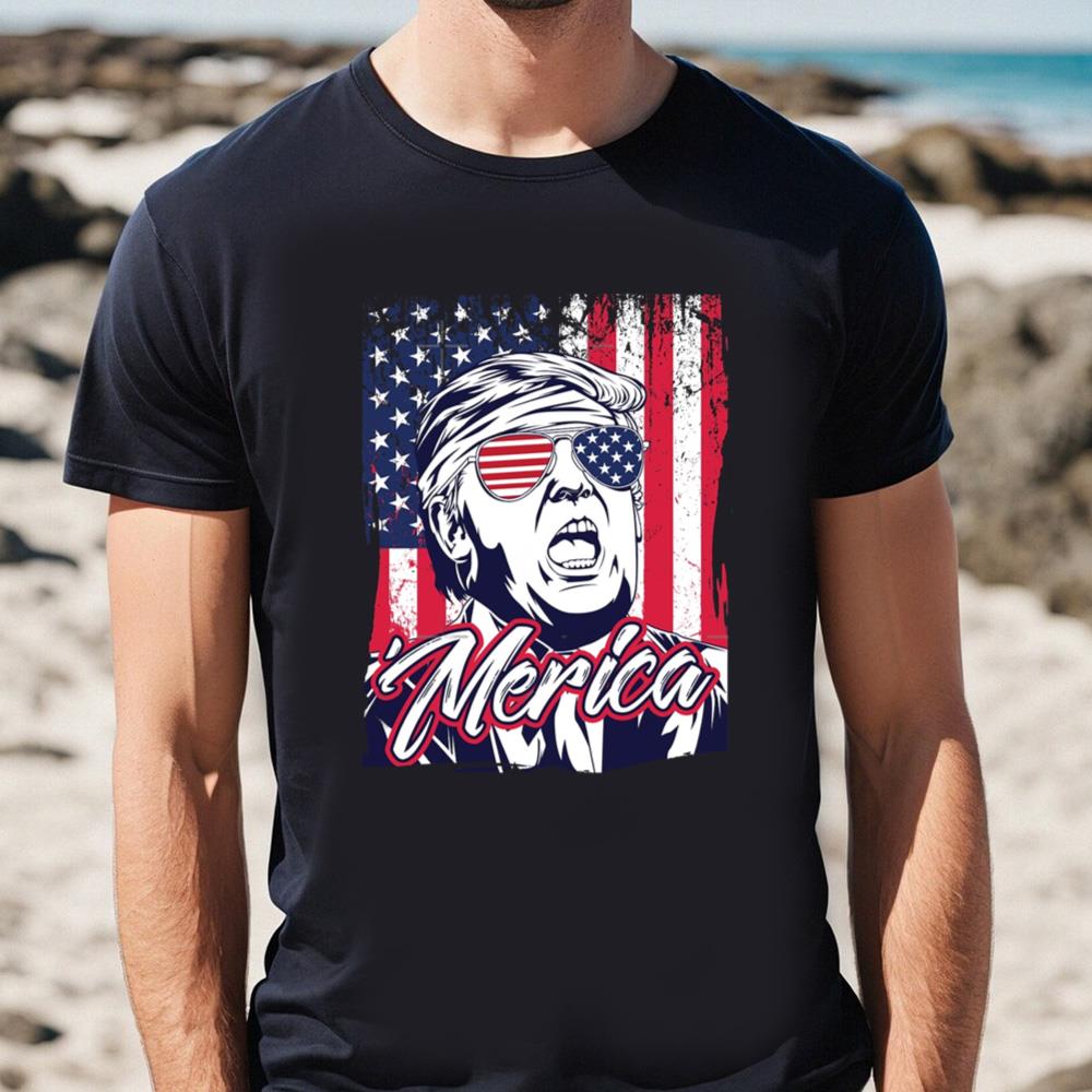 Happy Fourth Of July Trump T-Shirt, Donald Trump Happy 4th Of July Day Shirt